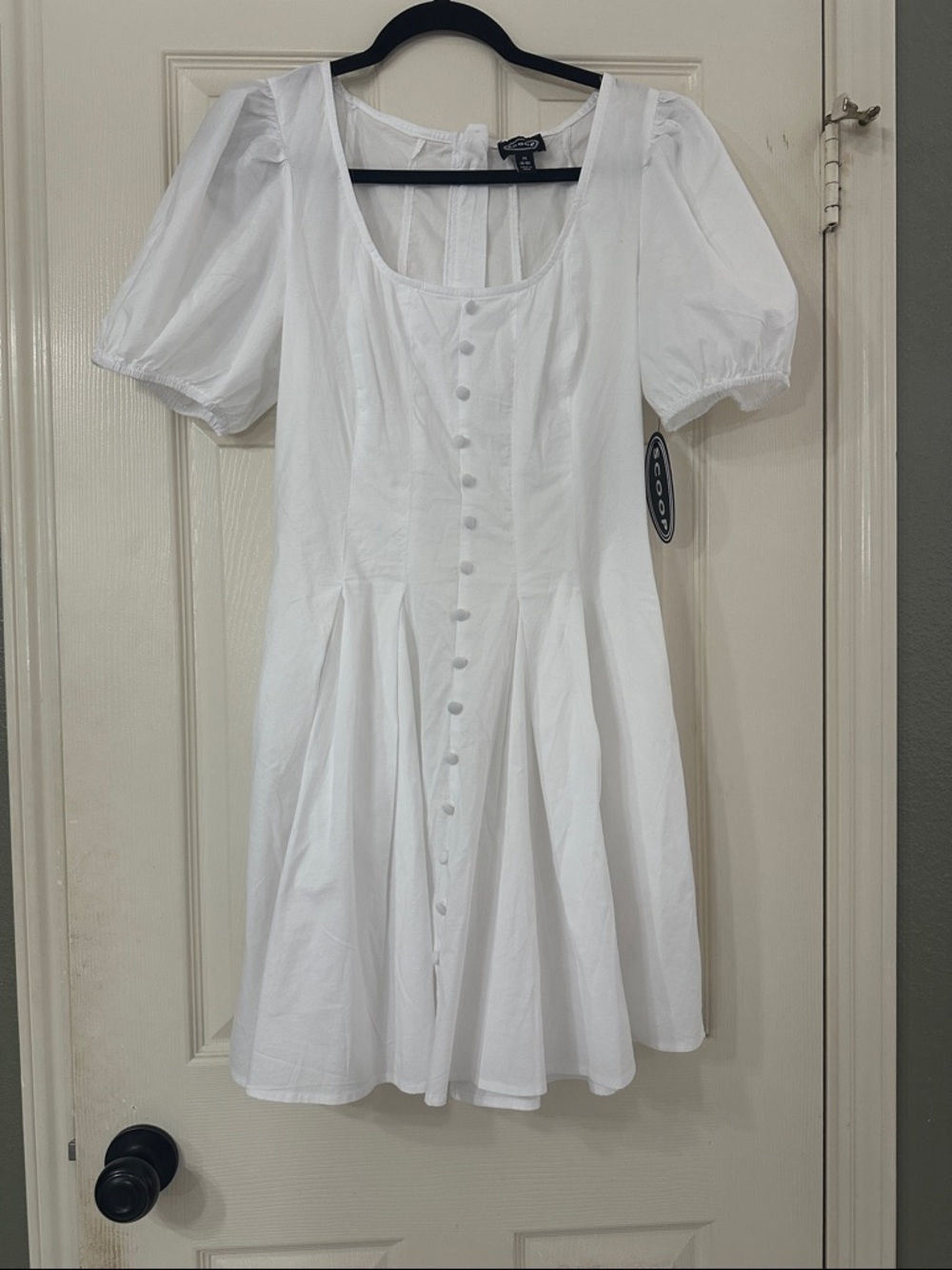 NWT Scoop Button Front Mini Dress, Size M (8-10)